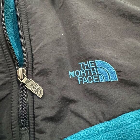 Vintage 90s The North Face Men’s Blue Fleece 1/4 Zip Up Jacket 100% Polyester - Picture 13 of 16
